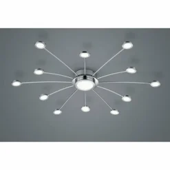 Luminaires Trio Éclairage Led|Plafonnier Trio-Leuchten Bodrum LED Chrome, 12 lumières, Télécommandes