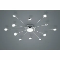 Luminaires Trio Éclairage Led|Plafonnier Trio-Leuchten Bodrum LED Chrome, 12 lumières, Télécommandes