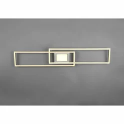 Luminaires Trio Éclairage Led|Plafonnier Trio-Leuchten Ganado LED Nickel mat, 2 lumières, Télécommandes, Changeur de couleurs