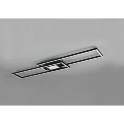 Luminaires Trio Éclairage Led|Plafonnier Trio-Leuchten Ganado LED Noir, 2 lumières, Télécommandes, Changeur de couleurs