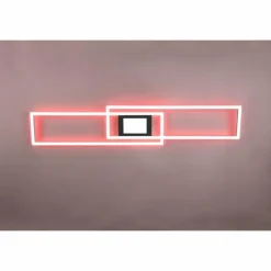 Luminaires Trio Éclairage Led|Plafonnier Trio-Leuchten Ganado LED Noir, 2 lumières, Télécommandes, Changeur de couleurs
