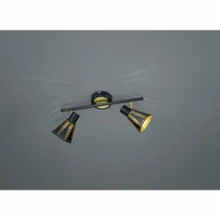 Luminaires Trio Spots Et Projecteurs|Plafonnier Trio-Leuchten Houston Noir, 2 lumières