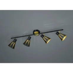 Luminaires Trio Spots Et Projecteurs|Plafonnier Trio-Leuchten Houston Noir, 4 lumières