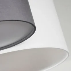 hofstein Plafonniers|Plafonnier Trisett Gris, Noir, Blanc, 4 lumières