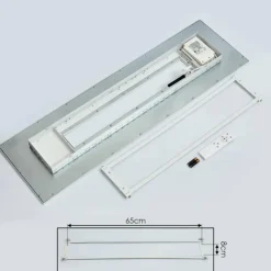 hofstein Éclairage Led|Plafonnier Turbalá LED Blanc, 1 lumière, Télécommandes, Changeur de couleurs
