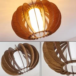 hofstein Plafonniers|Plafonnier Valkom Nickel mat, 1 lumière