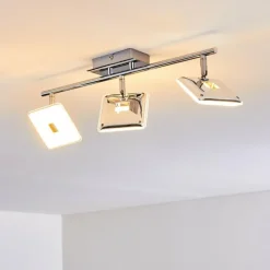 hofstein Spots Et Projecteurs|Plafonnier Vallorbe LED Chrome, 3 lumières