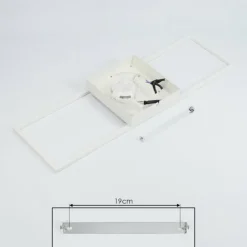 hofstein Éclairage Led|Plafonnier Vaseux LED Blanc, 1 lumière