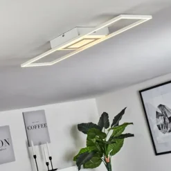 hofstein Éclairage Led|Plafonnier Vaseux LED Blanc, 1 lumière