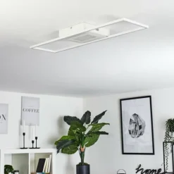 hofstein Éclairage Led|Plafonnier Vaseux LED Blanc, 1 lumière