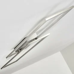 hofstein Éclairage Led|Plafonnier Veyrier LED Acier brossé, 2 lumières
