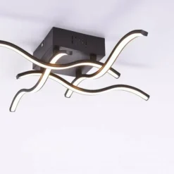 Luminaires Leuchten Direkt Éclairage Led|Plafonnier Voltti LED Noir, 4 lumières