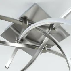 hofstein Éclairage Led|Plafonnier Wellington LED Aluminium, 4 lumières