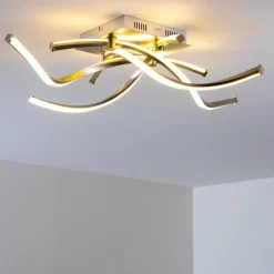 hofstein Éclairage Led|Plafonnier Wellington LED Aluminium, 4 lumières