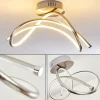 hofstein Éclairage Led|Plafonnier Wengi LED Nickel mat, 1 lumière