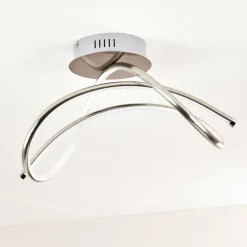 hofstein Éclairage Led|Plafonnier Wengi LED Nickel mat, 1 lumière