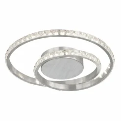 Luminaires Wofi Éclairage Led|Plafonnier Wofi ALBERTA LED Aluminium brossé, 1 lumière