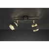 Luminaires Wofi Spots Et Projecteurs|Plafonnier Wofi GROVE Noir, 2 lumières