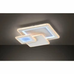 Luminaires Wofi Éclairage Led|Plafonnier Wofi MOLA LED Blanc, 1 lumière, Télécommandes