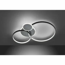 Luminaires Wofi Éclairage Led|Plafonnier Wofi-Leuchten KIAH LED Noir, 1 lumière