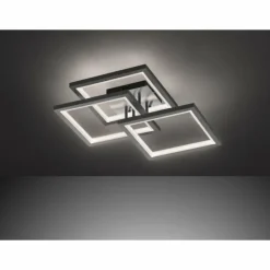 Luminaires Wofi Éclairage Led|Plafonnier Wofi-Leuchten MURIEL LED Gris, 1 lumière