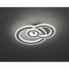 Luminaires Wofi Éclairage Led|Plafonnier Wofi-Leuchten RIO LED Gris, 3 lumières