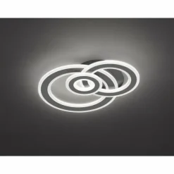 Luminaires Wofi Éclairage Led|Plafonnier Wofi-Leuchten RIO LED Gris, 3 lumières