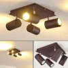 hofstein Spots Et Projecteurs|Plafonnier Zuoz Chrome, Rouille, 4 lumières