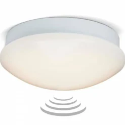 Luminaires Brilliant Éclairage Led|Plafonnier/Applique murale Brilliant Fakir LED Blanc, 1 lumière, Détecteur de mouvement