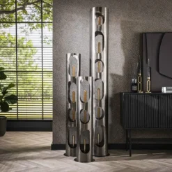hofstein Lampadaires Et Lampes Sur Pied|Pocinho Lampadaire Noir, 6 lumières
