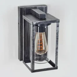 Portalis Lampe murale d´extérieur Noir, Argenté, 1 lumière