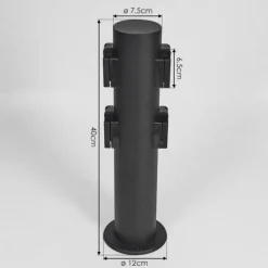 Prises électriques d'extérieur Ruti Noir