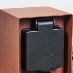 Prises électriques d'extérieur Abilene Rouille, Noir