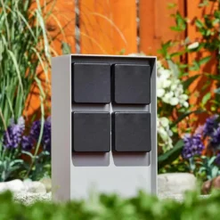 Prises électriques d'extérieur Reigolil Gris, Noir