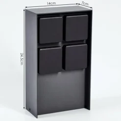 Prises électriques d'extérieur Reigolil Anthracite, Noir