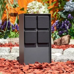 Prises électriques d'extérieur Reigolil Anthracite, Noir