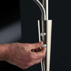 Luminaires Trio Éclairage Led|Quebec Lampadaire LED Nickel mat, 1 lumière