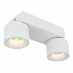 Luminaires Globo Lighting Éclairage Led|Rae Plafonnier LED Blanc, 2 lumières