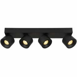 Luminaires Globo Lighting Éclairage Led|Rae Plafonnier LED Noir, 4 lumières