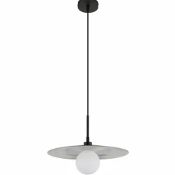 Luminaires Globo Lighting Suspensions|Riga Suspension Noir, 1 lumière