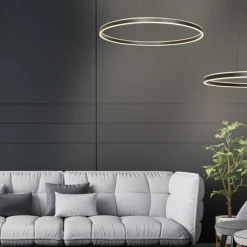 Luminaires Steinhauer Éclairage Led|Ringlux Suspension LED Noir, 2 lumières