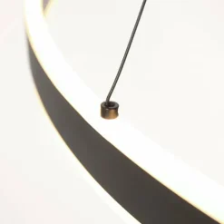 Luminaires Steinhauer Éclairage Led|Ringlux Suspension LED Noir, 2 lumières