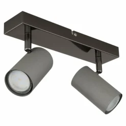 Luminaires Globo Lighting Spots Et Projecteurs|Robby Plafonnier, Spot de plafond, Applique murale, Spot mural Chrome, Noir, 2 lumières