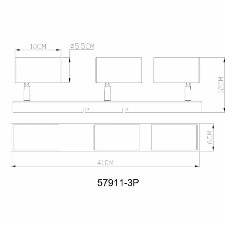 Luminaires Globo Lighting Spots Et Projecteurs|Robby Plafonnier, Spot de plafond, Applique murale, Spot mural Rose, 3 lumières