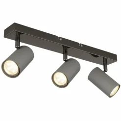 Luminaires Globo Lighting Spots Et Projecteurs|Robby Plafonnier, Spot de plafond, Applique murale, Spot mural Chrome, Noir, 3 lumières