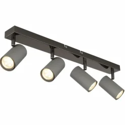 Luminaires Globo Lighting Spots Et Projecteurs|Robby Plafonnier, Spot de plafond, Applique murale, Spot mural Chrome, Noir, 4 lumières