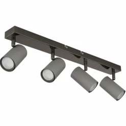 Luminaires Globo Lighting Spots Et Projecteurs|Robby Plafonnier, Spot de plafond, Applique murale, Spot mural Chrome, Noir, 4 lumières