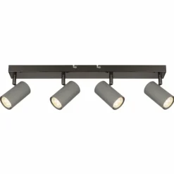 Luminaires Globo Lighting Spots Et Projecteurs|Robby Plafonnier, Spot de plafond, Applique murale, Spot mural Chrome, Noir, 4 lumières