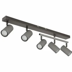 Luminaires Globo Lighting Spots Et Projecteurs|Robby Plafonnier, Spot de plafond, Applique murale, Spot mural Chrome, Noir, 5 lumières