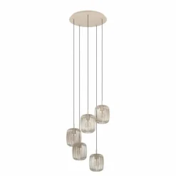 Luminaires Eglo Suspensions|ROMAZZINA Suspension Sable, 5 lumières